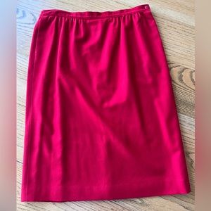 Vintage Pendleton 100% Virgin Wool Pencil Skirt Classic Red‎ Women’s Size 14